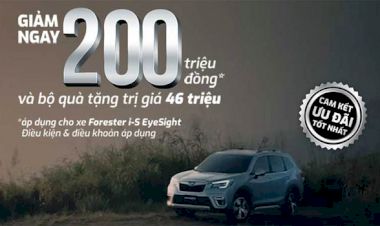 Bảng giá xe Subaru và chương trình khuyến mãi tháng 7.2022 | Subaru Long Biên