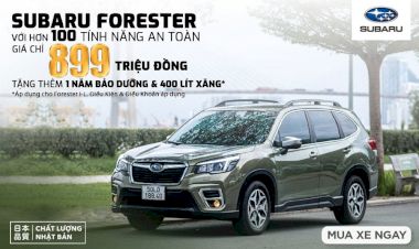 Trái ngược xu hướng “bia kèm lạc”, Subaru Forester đang giảm giá 230 triệu đồng, đi kèm một loạt quà tặng đáng tiền