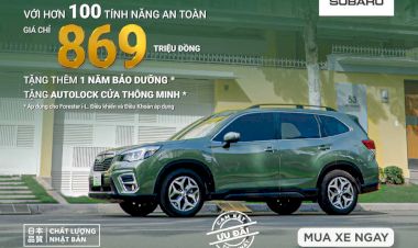 Bảng giá xe Subaru tháng 11: Khuyến mãi khủng cho Forester ,giá xe chỉ từ 869 triệu