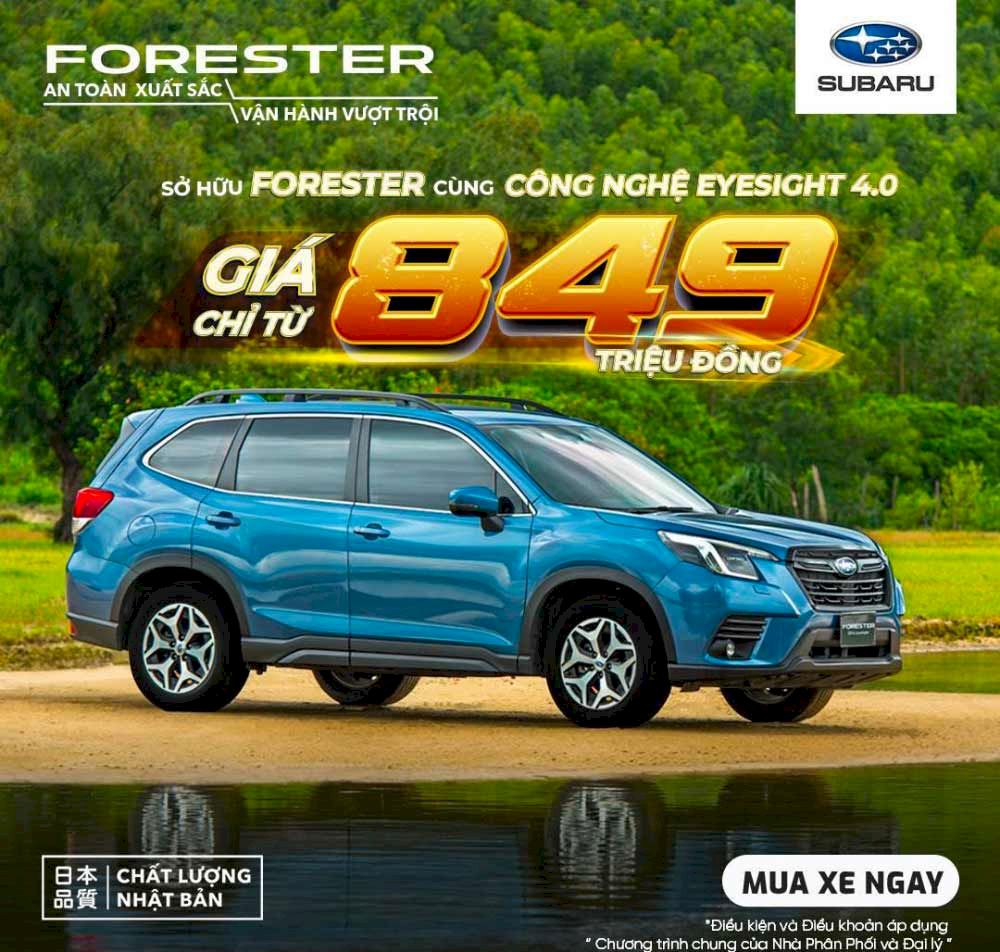Giá xe subaru và chương trình khuyến mãi tháng 10.2023