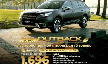 Giảm giá còn 1,696 triệu ( VAT) cho Subaru Outback nhập khẩu Nhật Bản