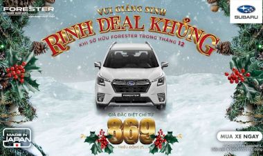 Bảng giá xe Subaru tháng 12/2024: Vui giáng sinh giảm giá 403 triệu cho xe Subaru