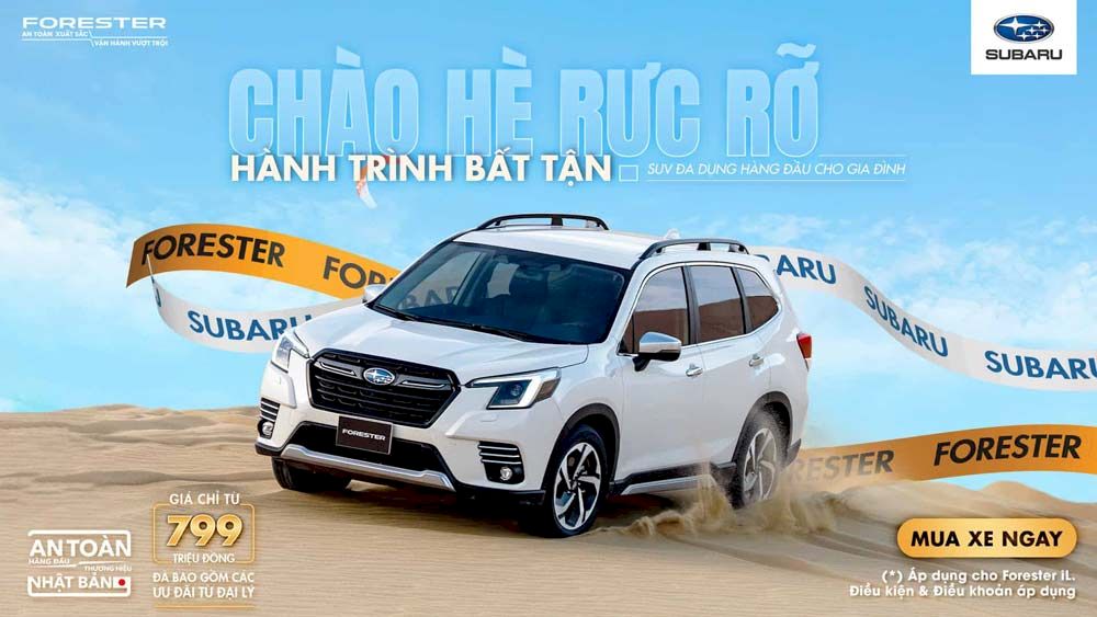 Cập nhập giá xe Subaru và chương trình khuyến mãi mới nhất tháng 05/2025