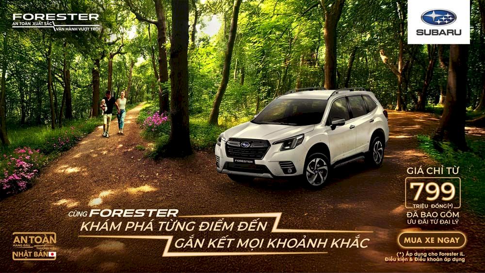 Giá xe Subaru mới nhất và khuyến mãi tháng 7/2025 : Forester, Outback, Crosstrek, BRZ, WRX