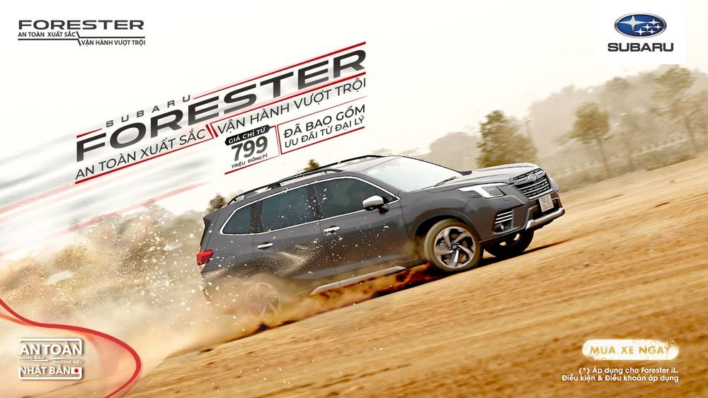 Giá xe Subaru Forester và chương trình khuyến mãi đặc biệt tháng 8/2025