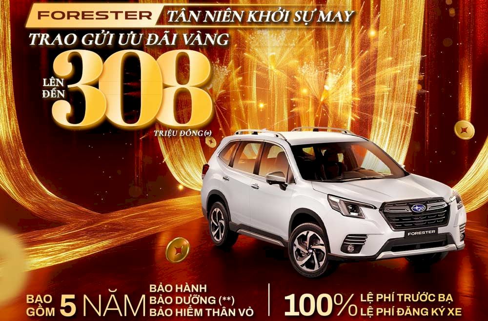 Giá xe Subaru tháng 02/2026 mới nhất tại Việt Nam: Bảng giá Crosstrek, Forester, WRX, Outback và BRZ