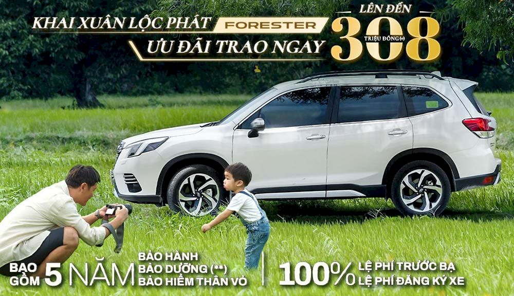 Giá xe Subaru tháng 3/2026 mới nhất: Forester, Crosstrek, Outback, BRZ, WRX ưu đãi lớn