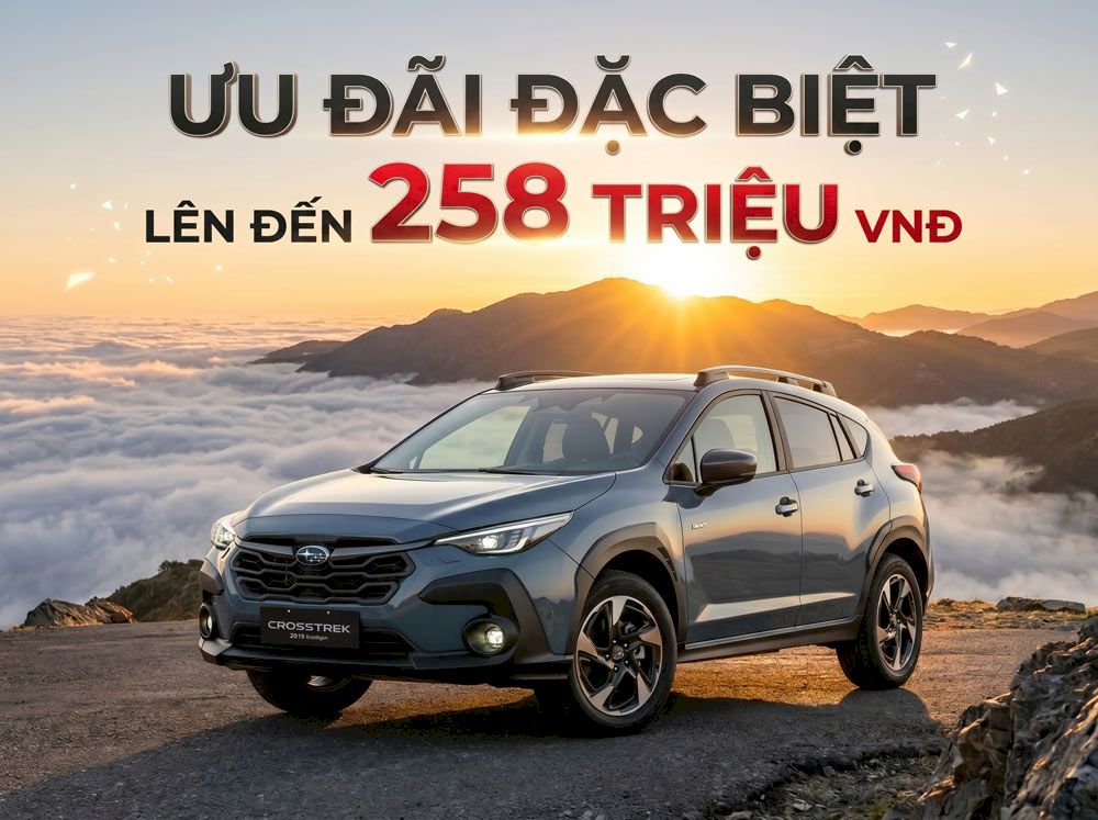 Giá xe Subaru Crosstrek tháng 6/2026: Giá từ 899 triệu, ưu đãi tới 258 triệu đồng