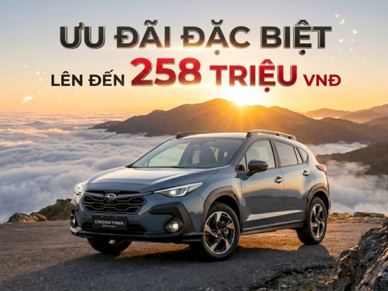 Giá xe Subaru Crosstrek tháng 6/2026: Giá từ 899 triệu, ưu đãi tới 258 triệu đồng